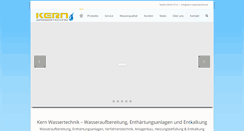 Desktop Screenshot of kern-wassertechnik.de