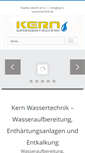 Mobile Screenshot of kern-wassertechnik.de