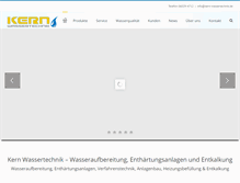 Tablet Screenshot of kern-wassertechnik.de